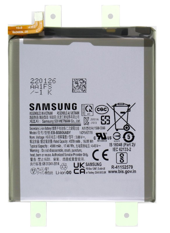 Akku alkuperäinen Samsung S906 S22 Plus 4500mAh EB-BS906ABY (service pack)
