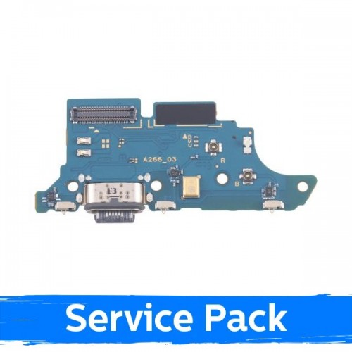 Charging Port Compatible With Samsung A266 A26 5G with Flex / Plata (Service Pack)