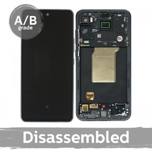 LCD-näyttö yhteensopiva Samsung A556 A55 5G kehyksellä / tummansininen / (9.5/10 käytetty)
