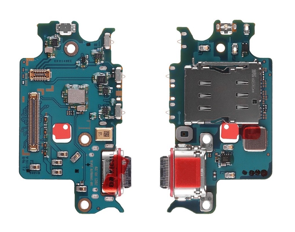 Flex Samsung S901 S22 latauspistoke, mikrofoni, SIM-lukija alkuperäinen (service pack)
