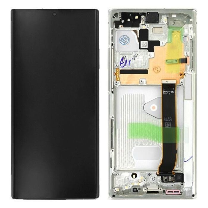 LCD-näyttö Samsung N985/N986 Note 20 Ultra kosketusnäytöllä ja kehyksellä Mystic White alkuperäinen (service pack)