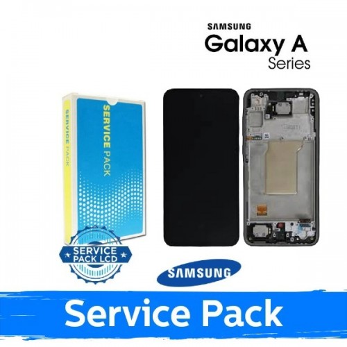 LCD Display Compatible With Samsung A366 A36 5G With Frame / Lime / (Service Pack)