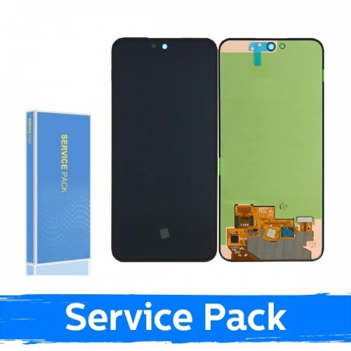 LCD-naytto yhteensopiva Samsung A566 A56 5G musta (Service Pack) (NF versio)