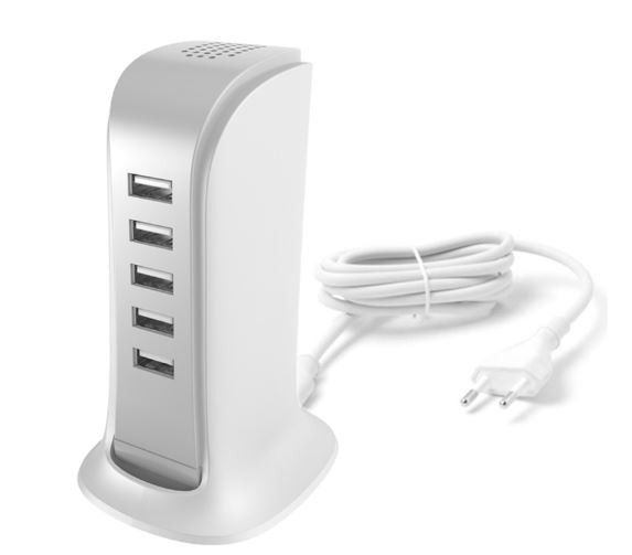 USB laturi Dudao A5EU (5xUSB)