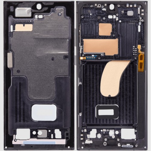 Keskikehys Samsung S918 S23 Ultra Phantom Black (punainen) (grafiitti)
