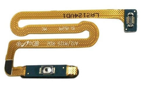 Flex Samsung A125 A12/A127 A12S virtapainike + sormenjälkianturilla musta alkuperäinen (service pack)