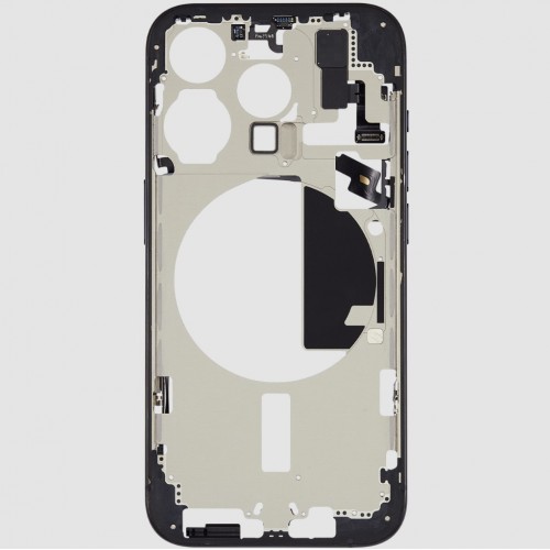 Mid-Frame Compatible With iPhone 15 Pro Mid-Frame / Blue Titanium / OEM