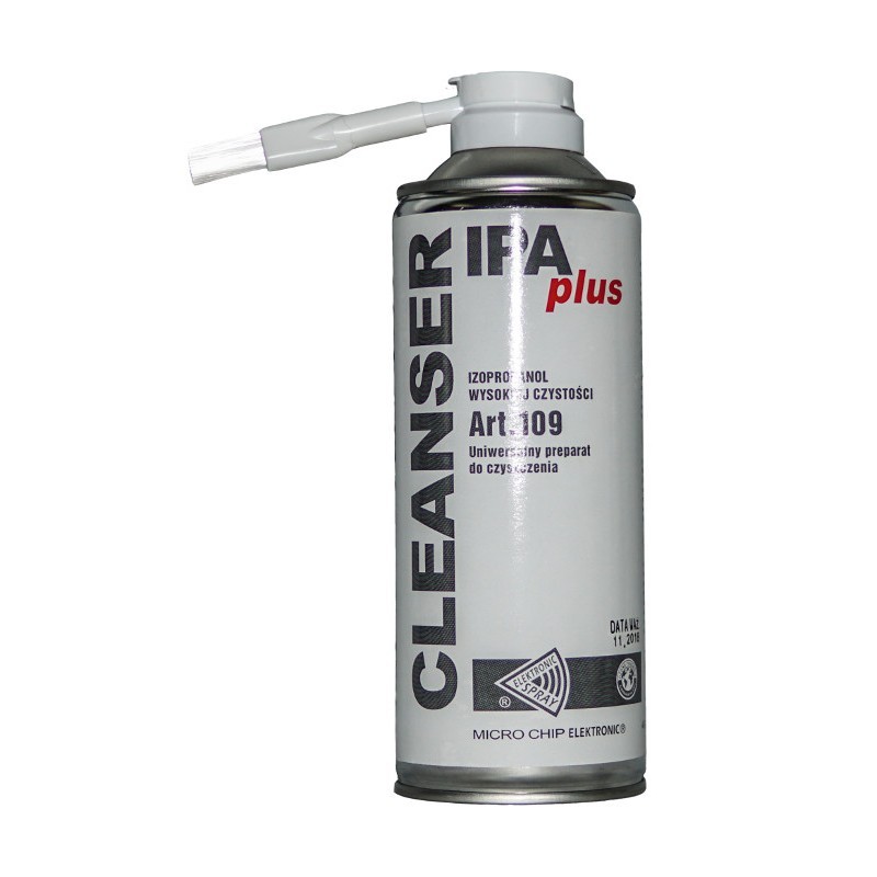 Isopropanoli-kontaktipuhdistaja Cleanser IPA PLUS 400ml (harjalla)