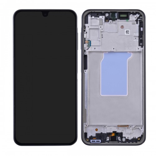LCD-näyttö yhteensopiva Samsung A266 A26 5G kehyksellä / musta / HQ