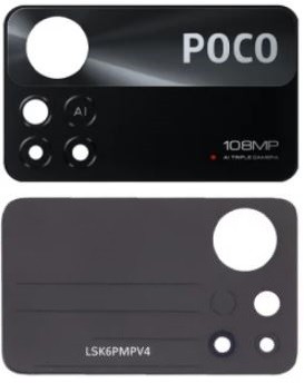 Xiaomi Poco X4 Pro 5G kameran linssi musta 108MP (vain SUURI linssi) ORG