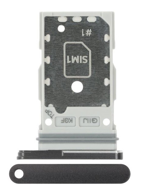 SIM-kortin pidike Samsung G990 S21 FE Graphite alkuperäinen (service pack)