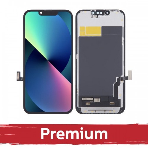 LCD Display Compatible With iPhone 13 Black (SOFT OLED / Stable / Premium) / *Removable IC* /