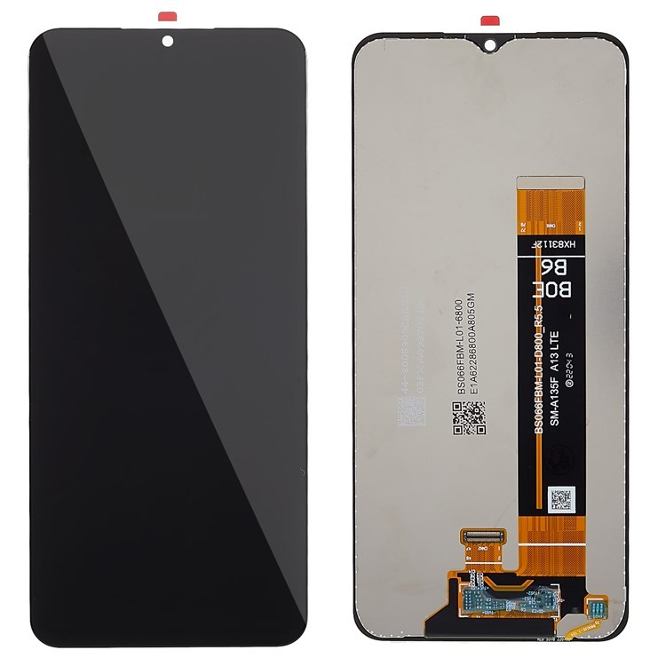 LCD-näyttö Samsung A135 A13 4G 2022 kosketusnäytöllä musta alkuperäinen