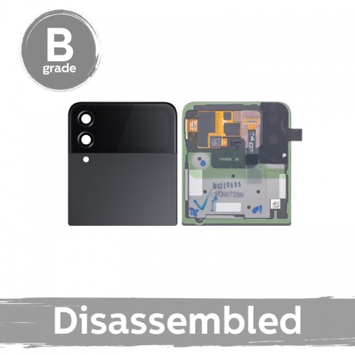 LCD Display Compatible With Samsung F721 Z Flip4 (outer) with Frame / Graphite / (9/10 disassembled)