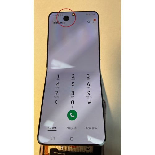 LCD Display Compatible With Samsung F711 Z Flip3 Black (with defects 1) (NF version)