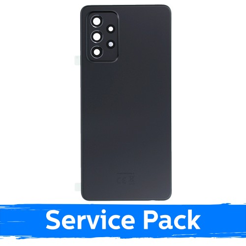 Takakansi yhteensopiva Samsung A725 A72 / Awesome Black / (Service Pack)