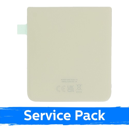 Back Cover Compatible With Samsung F711 Z Flip3 / Cream / (Service Pack)