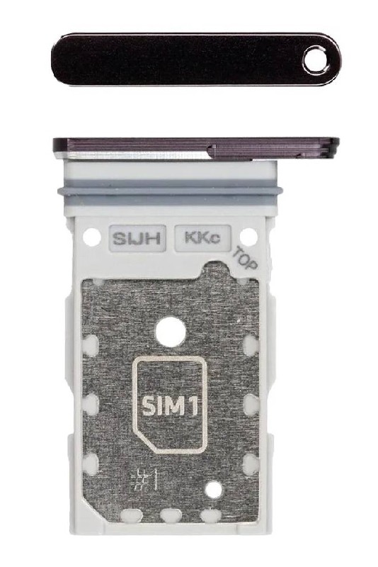 SIM-kortin pidike Samsung S908 S22 Ultra Dual Phantom Black alkuperäinen (service pack)