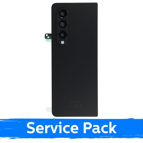 Back Cover Compatible With Samsung F936 Z Fold4 / Phantom Black / (Service Pack)