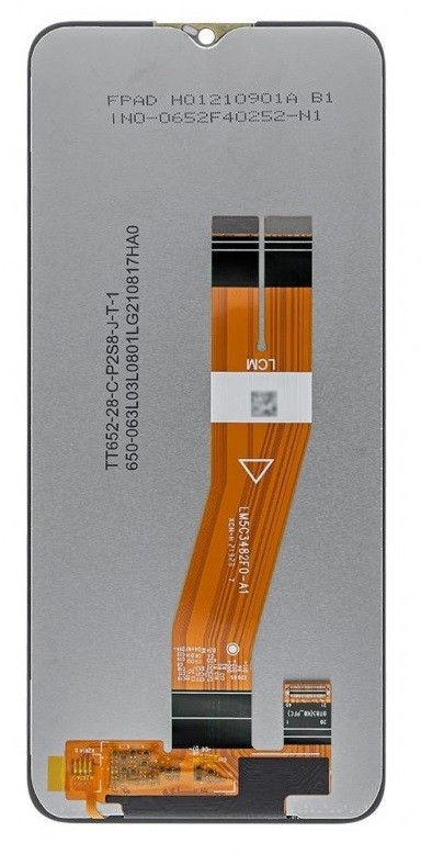 LCD-näyttö Samsung A035G (A03 2022) kosketusnäytöllä musta alkuperäinen
