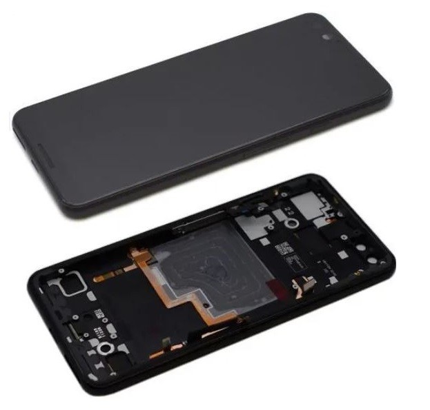 LCD-näyttö Google Pixel 3 kosketusnäytöllä ja kehyksellä musta alkuperäinen (käytetty C-luokka)