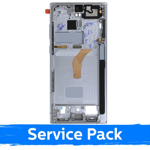 Keskikehys Samsung S908 S22 Ultra / Phantom White / (Service Pack)