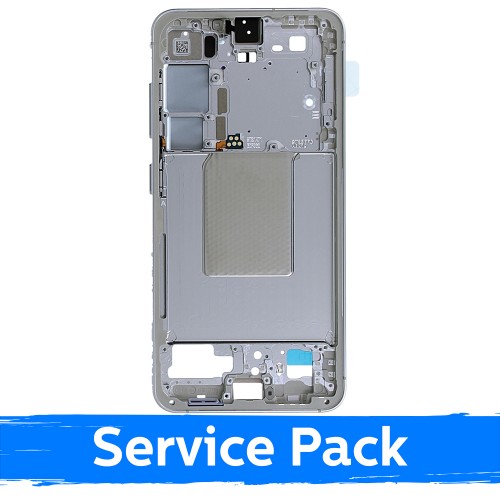 Mid-Frame housing for Samsung S921 S24 / Marble Grey / (Service Pack)
