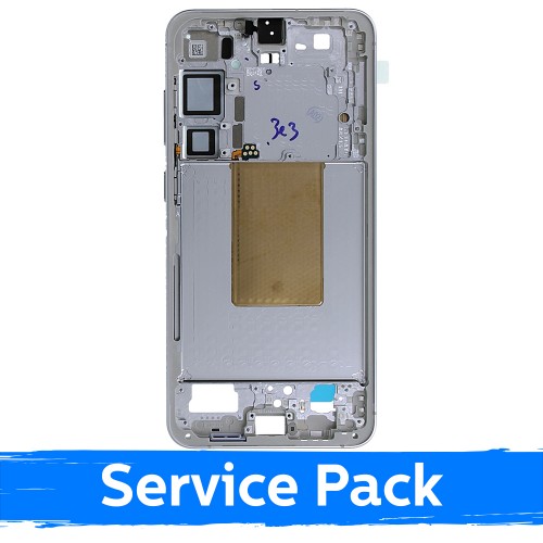 Mid-Frame Housing for Samsung S926 S24 Plus / Marble Grey / (Service Pack)