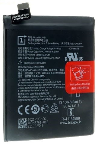 Alkuperäinen akku OnePlus 8 BLP761 4230mAh
