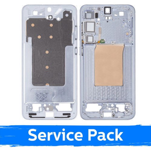 Mid-Frame Compatible With Samsung S936 S25 Plus / Ice Blue / (Service Pack)