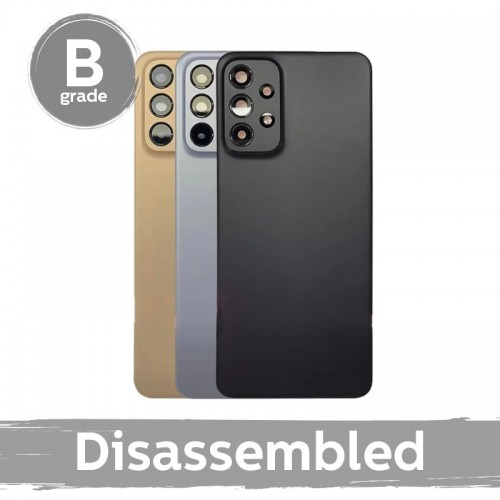 Takakansi yhteensopiva Samsung A236 A23 5G (A235 A23 4G) / musta / kameralinssin kanssa 100% aito (9/10 purettu)