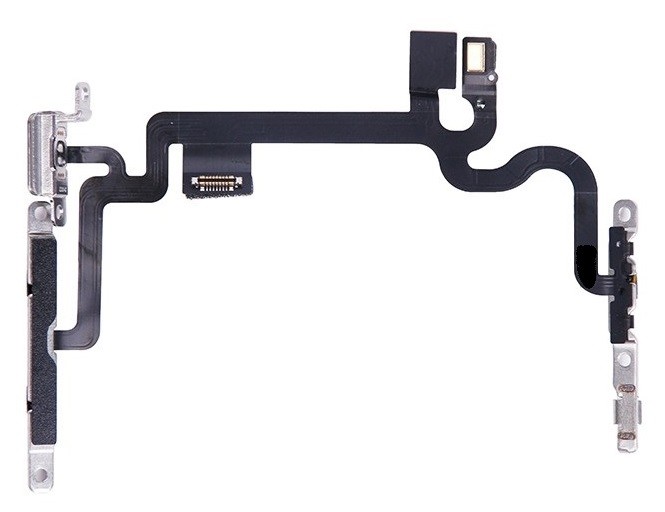 Flex iPhone 7 päälle/pois äänenvoimakkuuden säädöllä, taskulampulla ja mikrofonilla alkuperäinen (käytetty Grade A)