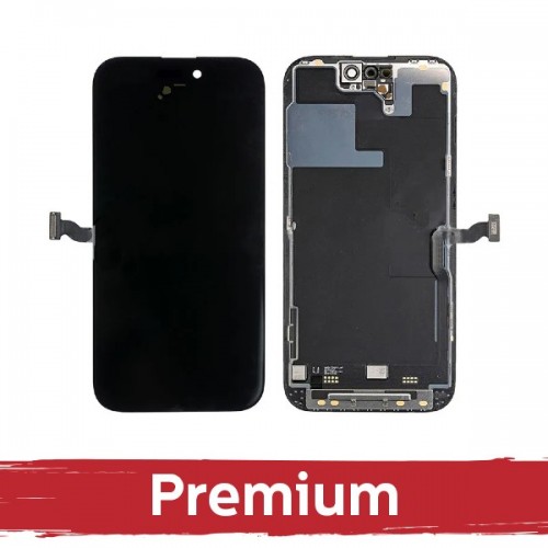 LCD-näyttö iPhone 14 Pro musta (Hard OLED / Premium) irrotettava IC