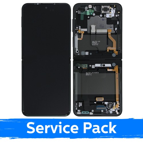 LCD Display Compatible Samsung F721 Z Flip4 (INNER) with Frame / Navy / (Service Pack)