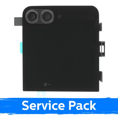 LCD Display Compatible Samsung F741 Z Flip6 (OUTER) with Frame / Black / (Service Pack)
