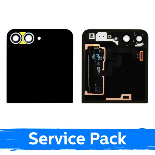 LCD Display Compatible Samsung F741 Z Flip6 (OUTER) with Frame / Blue / (Service Pack)