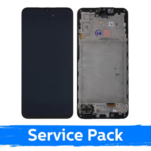 LCD Display Compatible Samsung A176 A17 5G Black with Frame (Service Pack)
