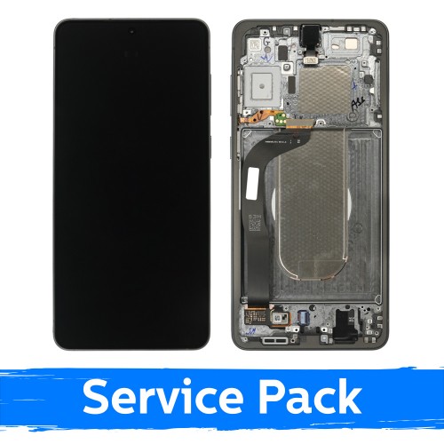 LCD-näyttö Samsung S937 S25 Edge kehyksellä / Titanium Jet Black / (Service Pack)