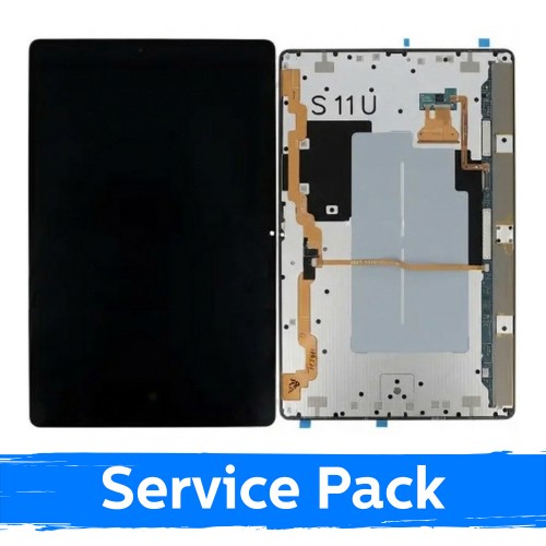 LCD-naytto yhteensopiva Samsung X936 / X930 Tab S11 Ultra musta (Service Pack)