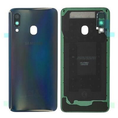 Takakansi Samsung A405 A40 2019 musta alkuperäinen (käytetty Grade C)