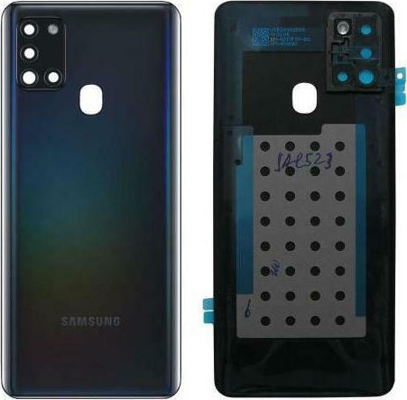 Takakansi Samsung A217 A21s 2020 musta alkuperäinen (käytetty Grade C)