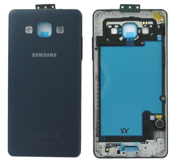 Takakansi Samsung A500 A5 Midnight Black alkuperäinen (käytetty Grade C)