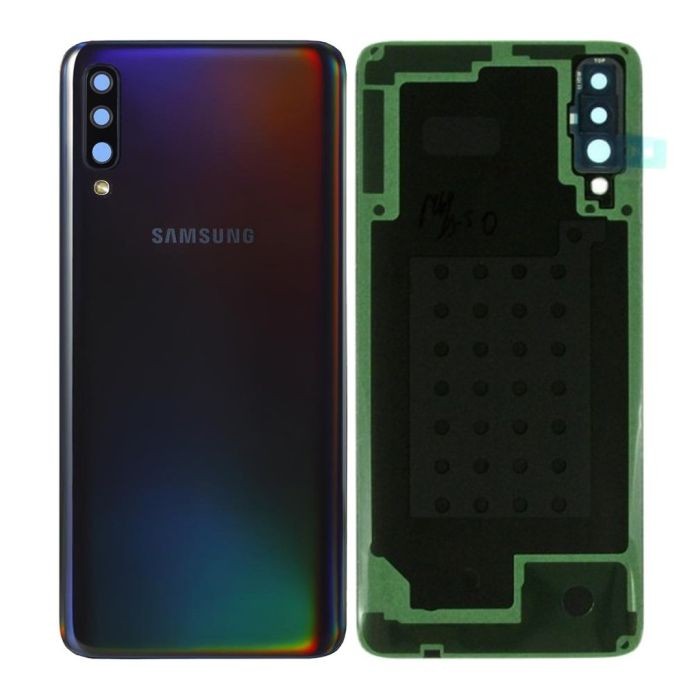 Takakansi Samsung A705 A70 2019 musta alkuperäinen (käytetty Grade C)