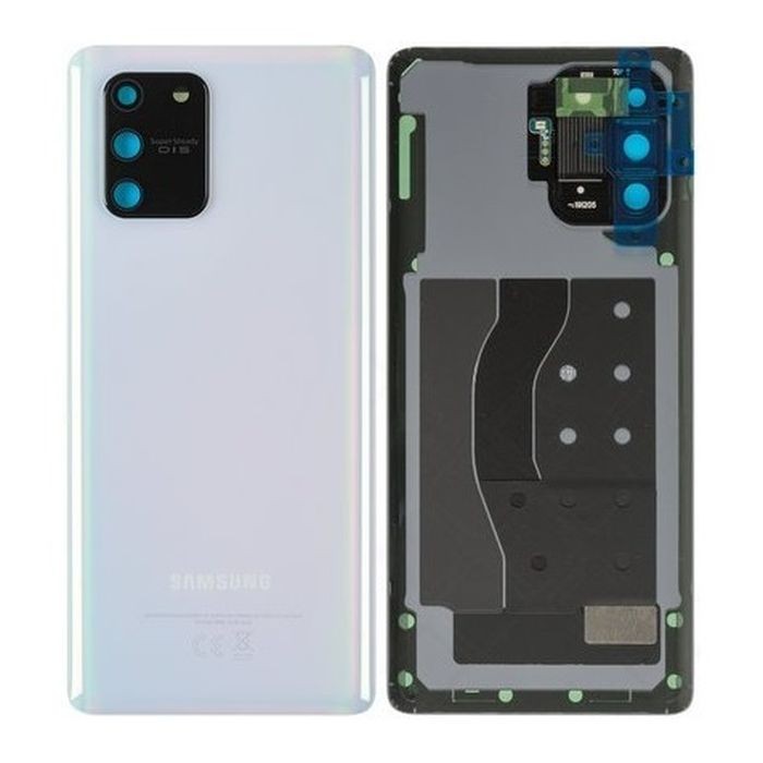 Takakansi Samsung G770 S10 Lite valkoinen (Prism White) alkuperäinen (käytetty, Grade A)