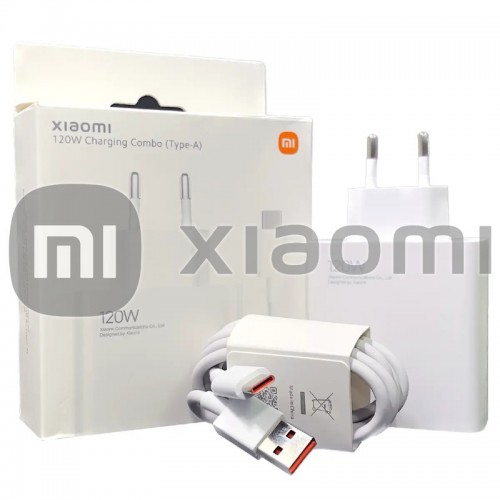 Laturi Xiaomi MDY-14-EE (BHR9462EU) valkoinen 120W (sis. pakkaus) + kaapeli Type-C / Aito 100% /