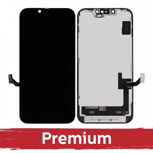LCD-naytto iPhone 16e musta Hard OLED Premium Removable IC
