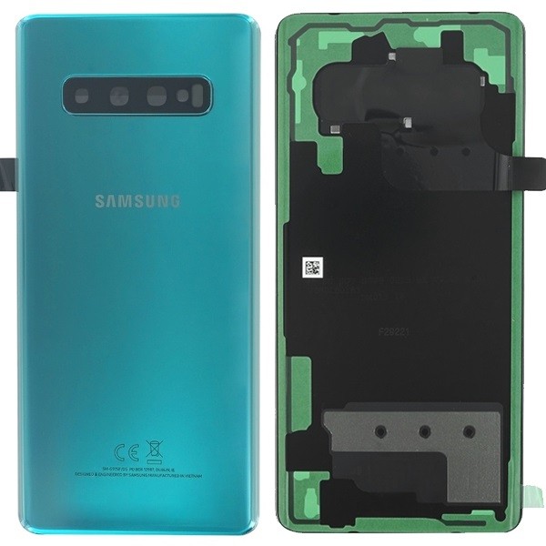 Takakansi Samsung G975 S10+ vihreä (Prism Green) alkuperäinen (käytetty, Grade C)