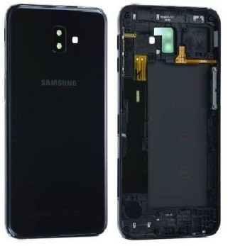 Takakansi Samsung J610 J6+ 2018 musta alkuperäinen (käytetty, Grade C)