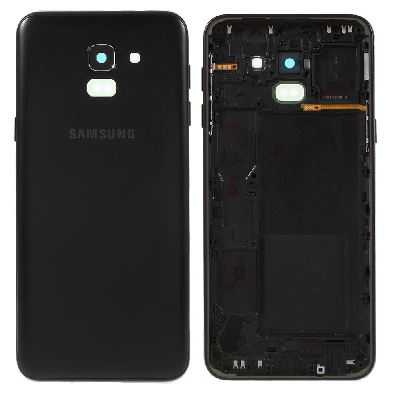 Takakansi Samsung J600 J6 2018 musta alkuperäinen (käytetty, Grade A)