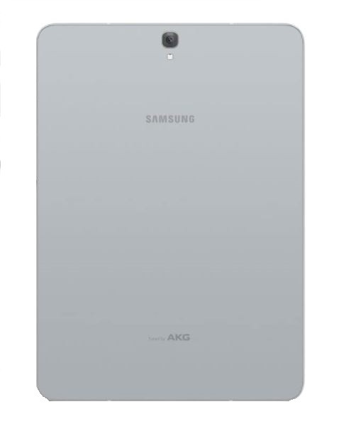 Takakansi Samsung T820 Tab S3 9.7 (2017) hopeinen alkuperäinen (käytetty Grade A)
